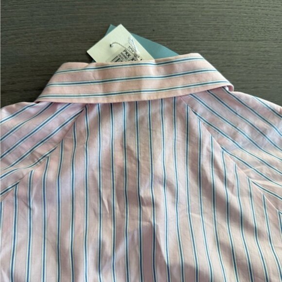 NWT Tox Tout A Coup Striped Cut Out Button Down Shirt size XS - Picture 14 of 14